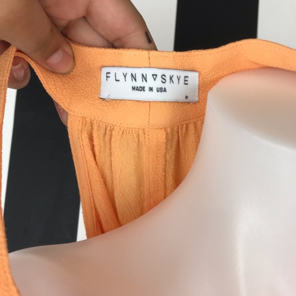 Beautiful Flynn Skye Orange Plunge Neckline Maxi Dress with pockets!✨🍊 - Picture 5 of 6